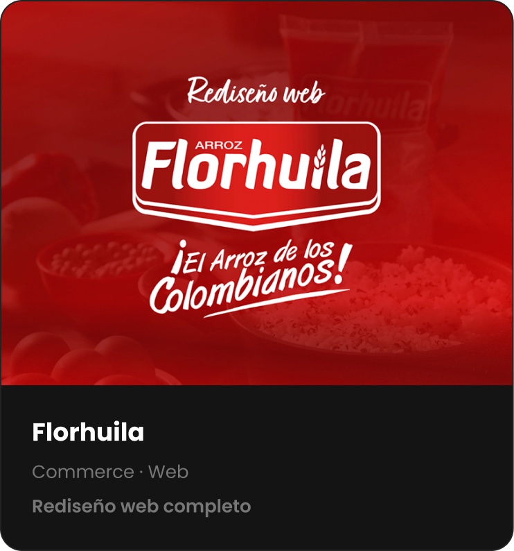 Flórhuila — Commerce · Web — Rediseño web completo