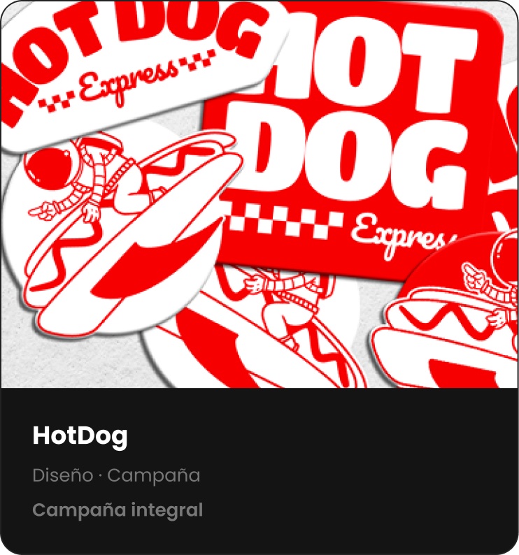 HotDog — Diseño · Campaña — Campaña integral